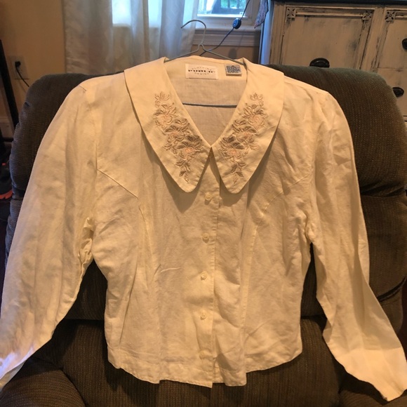 Vintage Public Clothing Design Cotton/Linen Size M - Picture 2 of 4